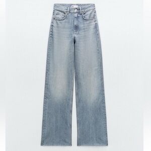 Zara High Rise Wide Leg Jeans